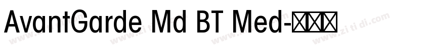 AvantGarde Md BT Med字体转换